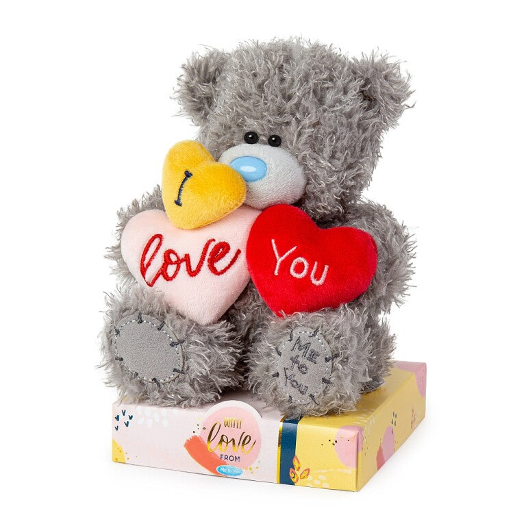 Me to You Tatty Teddy I Love You Bear Holding 3 Hearts