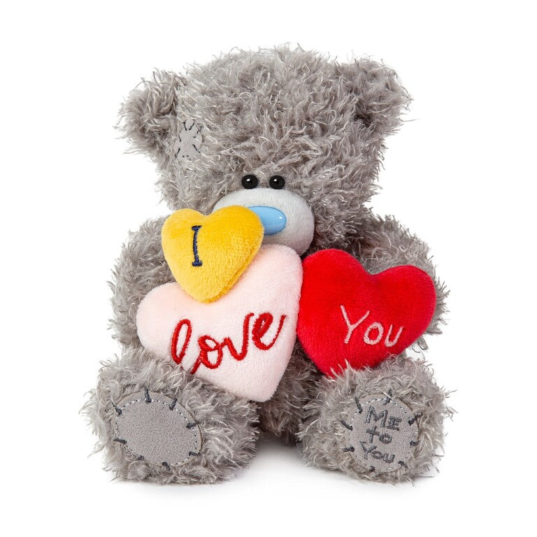 Me to You Tatty Teddy I Love You Bear Holding 3 Hearts