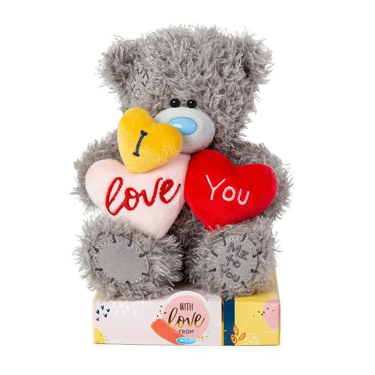 Me to You Tatty Teddy I Love You Bear Holding 3 Hearts