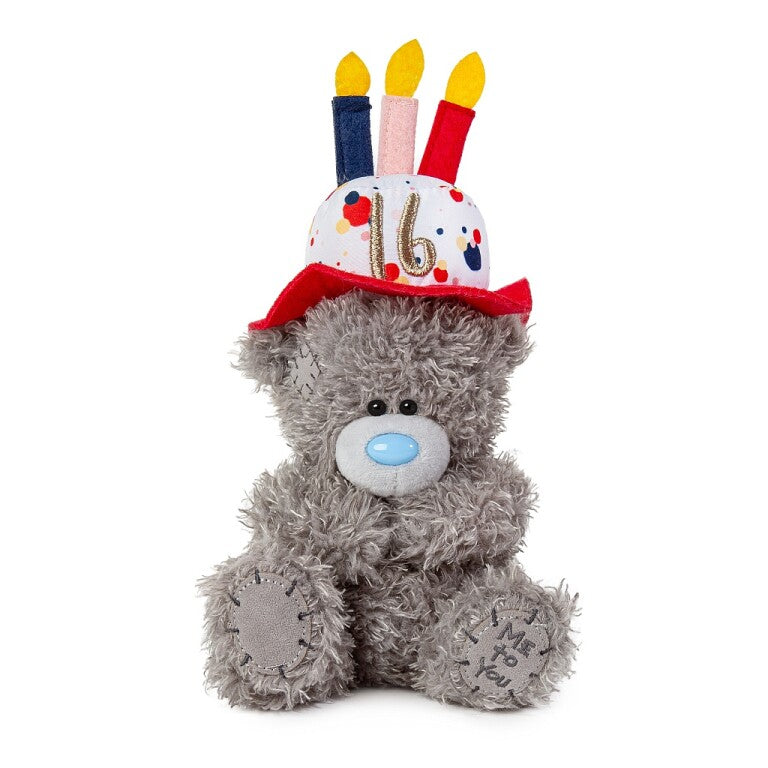 Me to You Tatty Teddy 16th Birthday Bear Wearing a Cupcake Hat