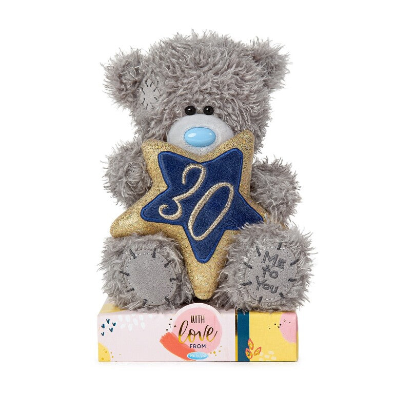 Me to You Tatty Teddy 30th Birthday Bear Holding a 30 Star