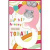Me to You Tatty Teddy Age 3 Birthday Card, Hip Hip Hooray! - Official Collection
