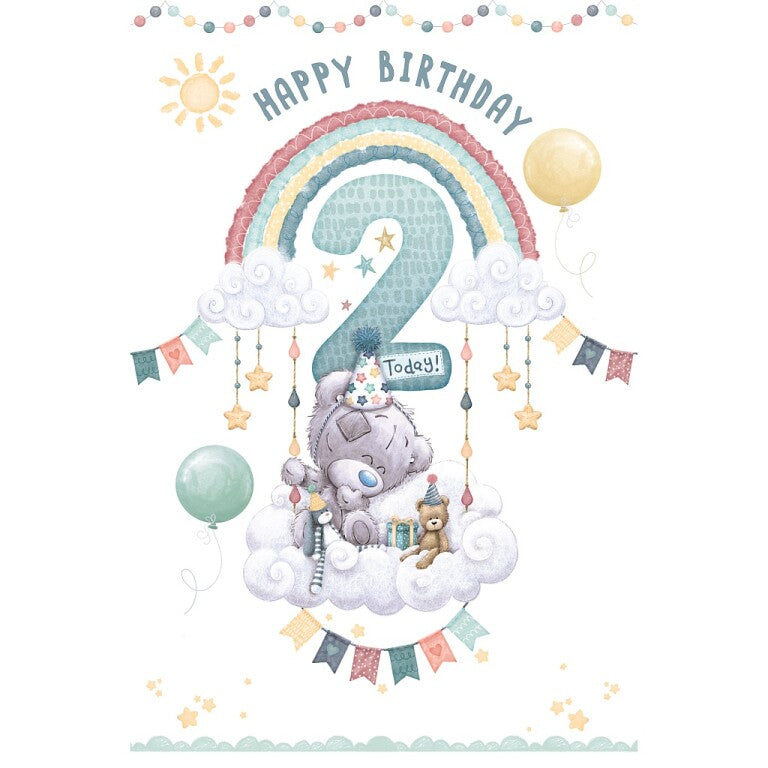 Tiny Tatty Teddy Son 2nd Birthday Card