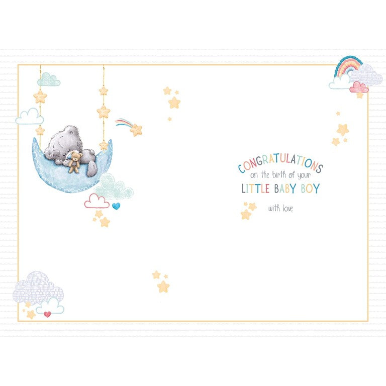 Tiny Tatty Teddy Welcome Baby Boy Card