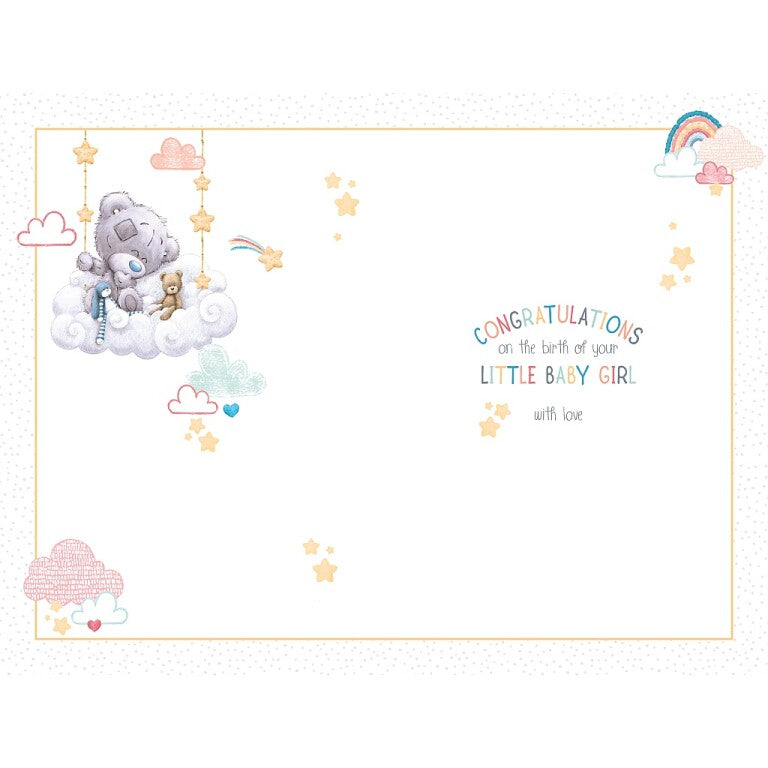 Tiny Tatty Teddy Welcome Baby Girl Card