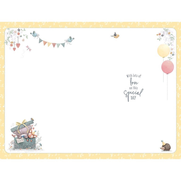 Tiny Tatty Teddy First Birthday Card