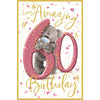 Me to You 60th Birthday Card Tatty Teddy Photo Finish Design