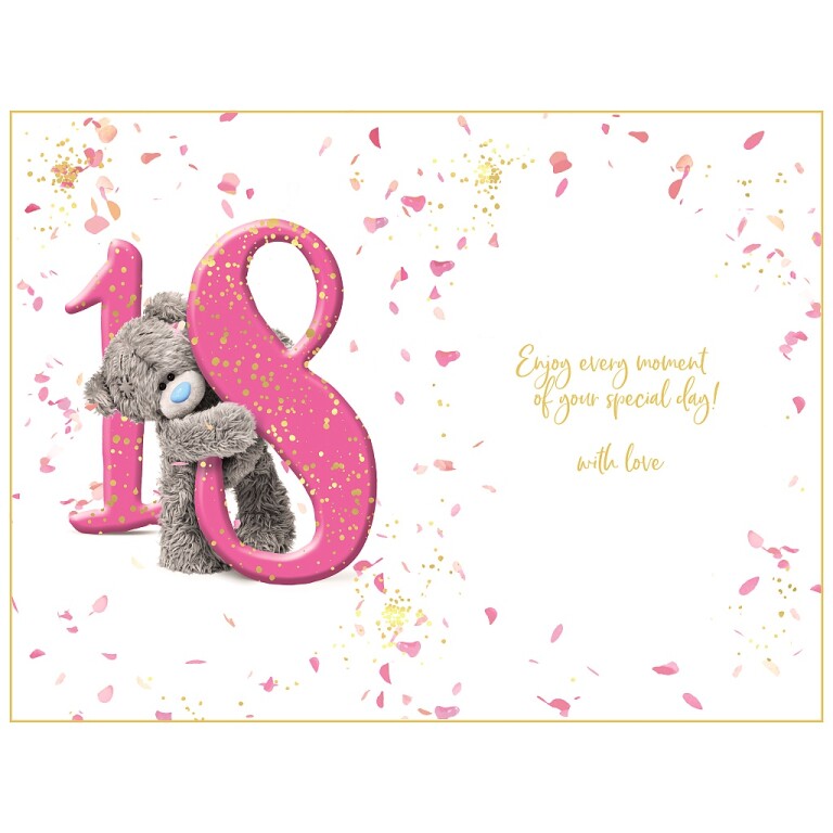 Me to You 18th Birthday Card Tatty Teddy Photo Finish Design