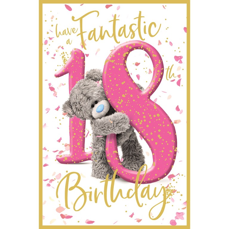 Me to You 18th Birthday Card Tatty Teddy Photo Finish Design