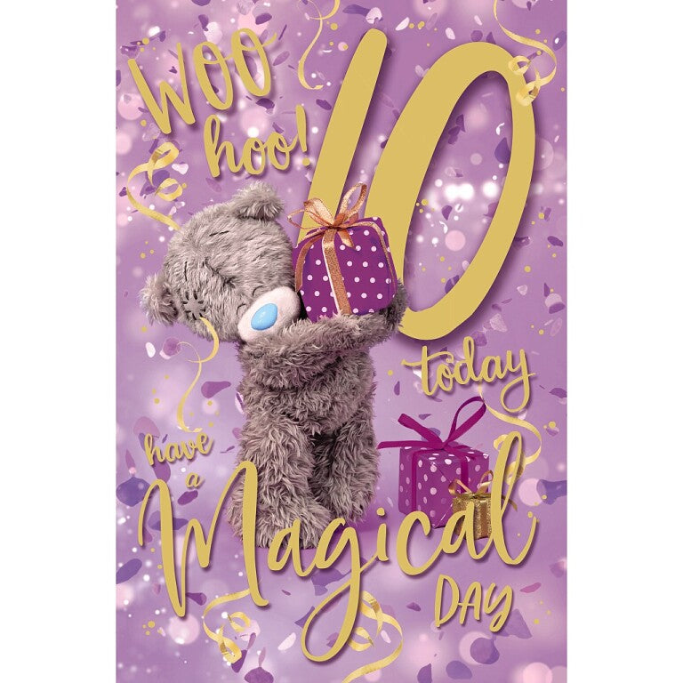 Me to You Tatty Teddy Age 10 Birthday Card, Woo Hoo! Have A Magical Day!