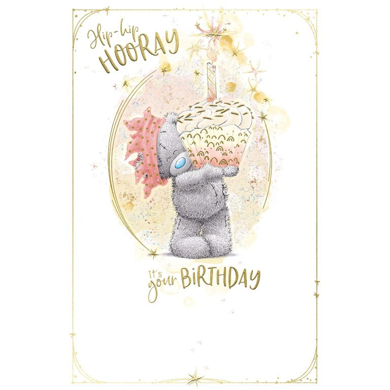 Me to You Birthday Card Tatty Teddy With Cupcake