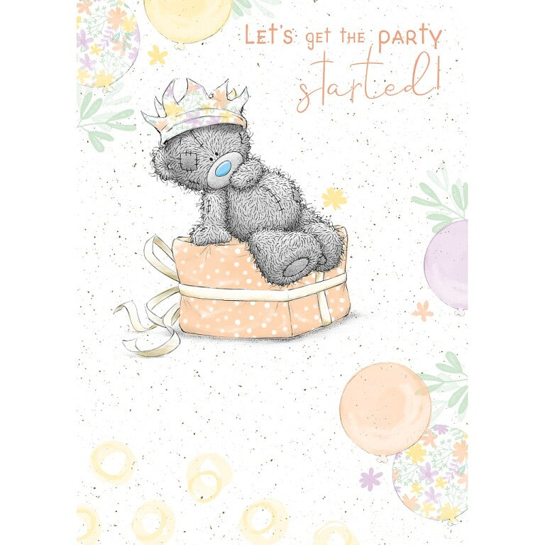 Me to You Tatty Teddy With Party Gift Birthday Card