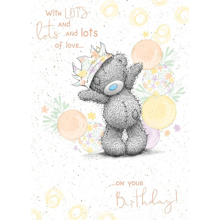 Me to You Tatty Teddy Lots of Love Birthday Card