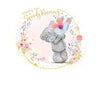 Me to You Get Well Card Tatty Teddy Holding Flower