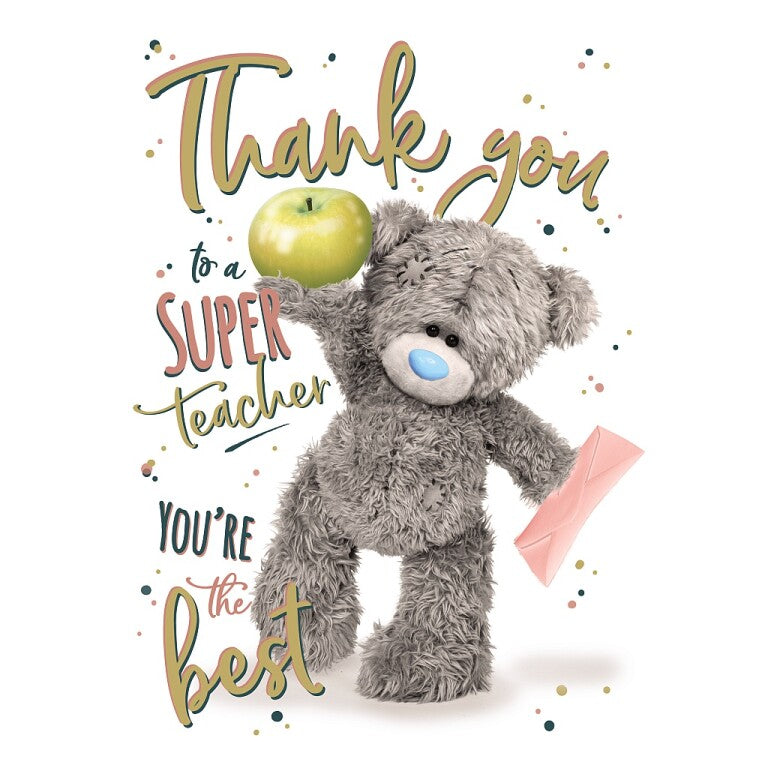Me to You Thank You Teacher Photo Real Card 5x7