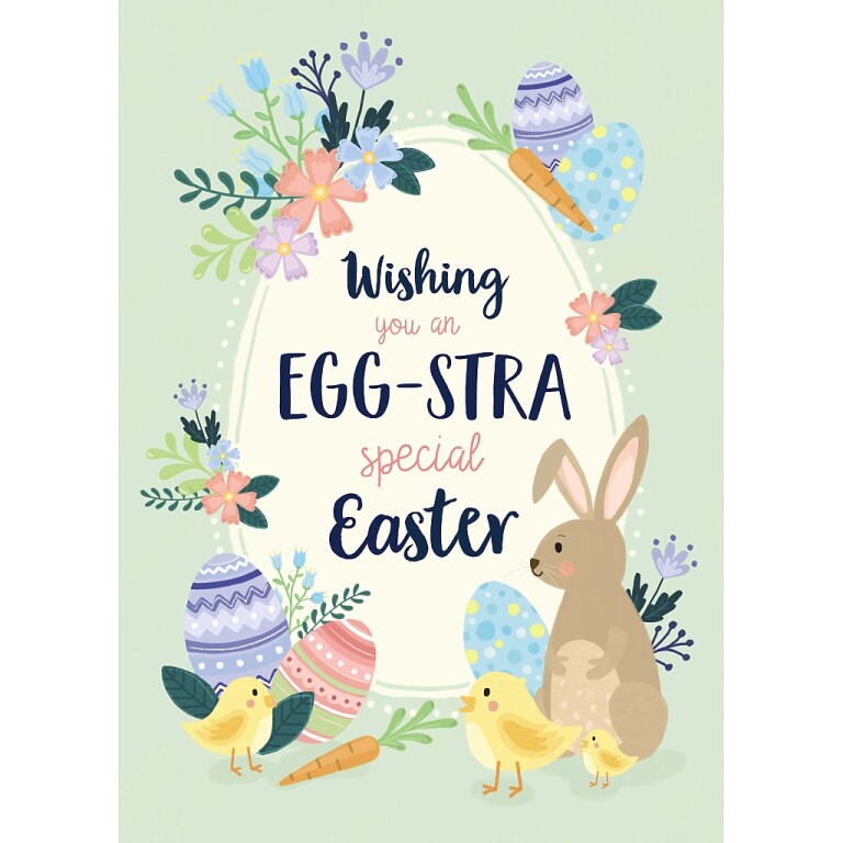 Wishing Well Studios Egg-Stra Special Easter Card