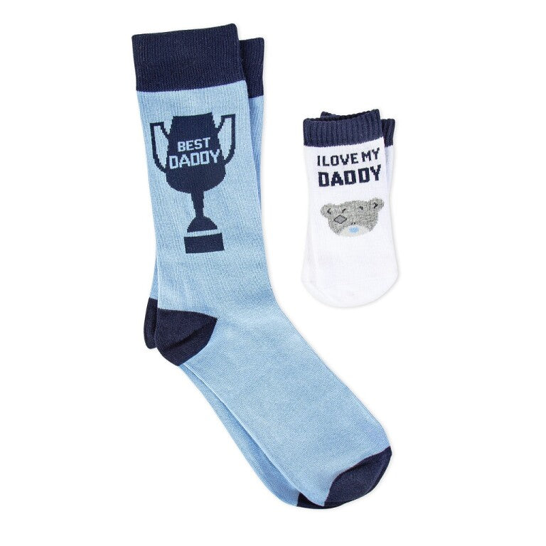 Tatty Teddy Father's Day 'Daddy and Me' Matching Socks Set