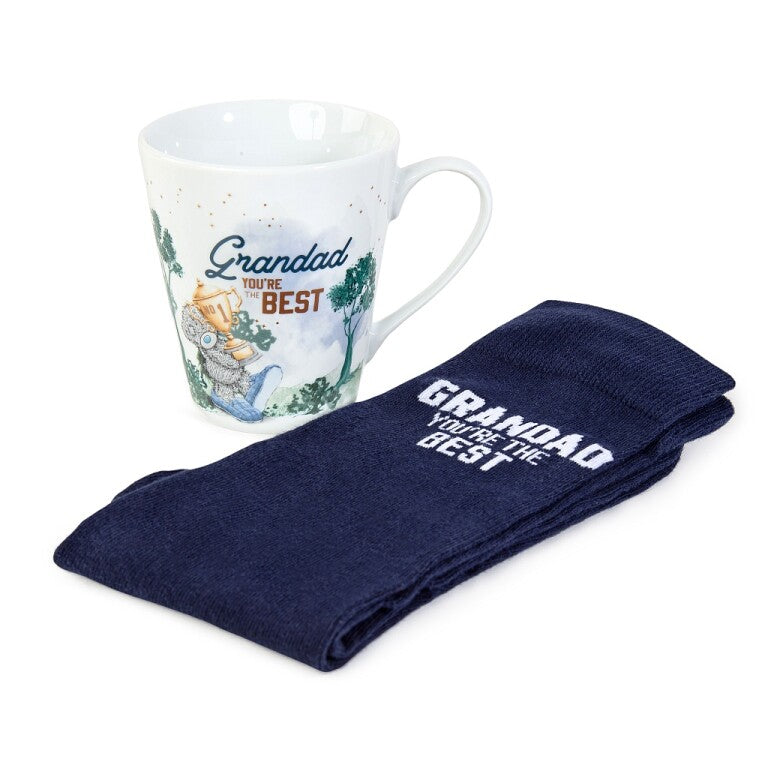 Tatty Teddy Father's Day 'Grandad You're The Best' Mug and Socks Gift Set