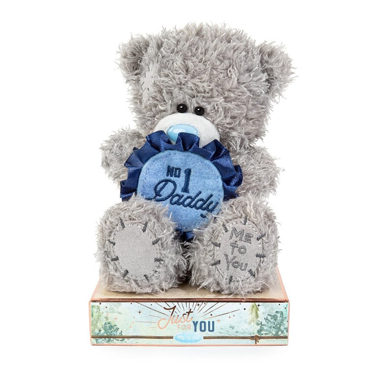 Tatty Teddy Father's Day  Bear Holding 'No.1 Daddy' Rosette