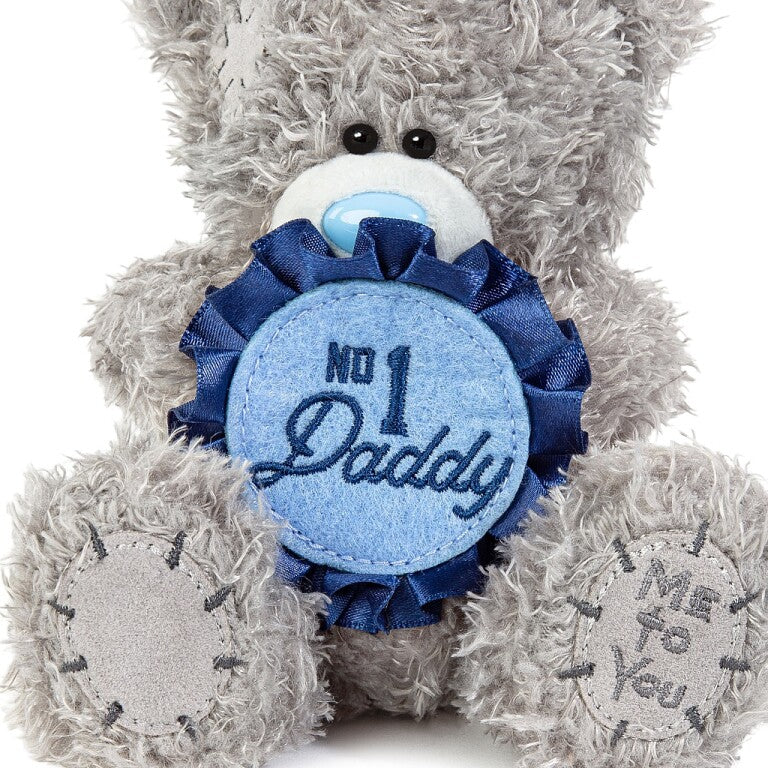 Tatty Teddy Father's Day  Bear Holding 'No.1 Daddy' Rosette