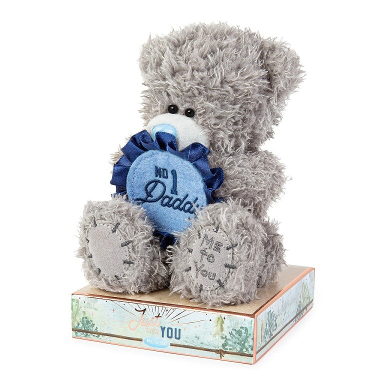 Tatty Teddy Father's Day  Bear Holding 'No.1 Daddy' Rosette