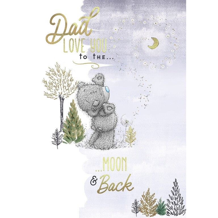 Me to You Tatty Teddy 'Moon And Back' Father's Day Card 6x9