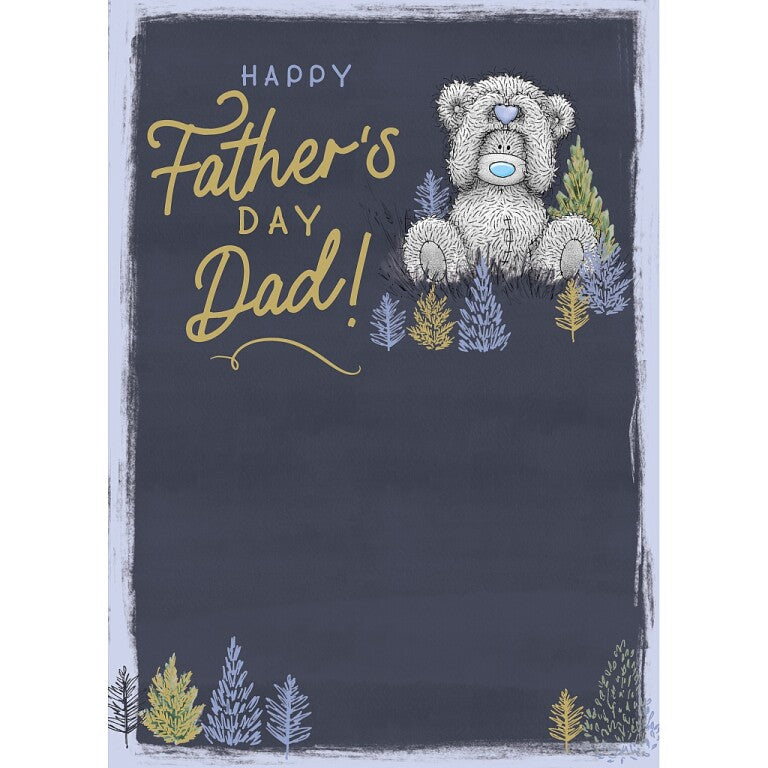 Me to You Father's Day Card, Tatty Teddy Bear Making Heart Shape 5 x 7