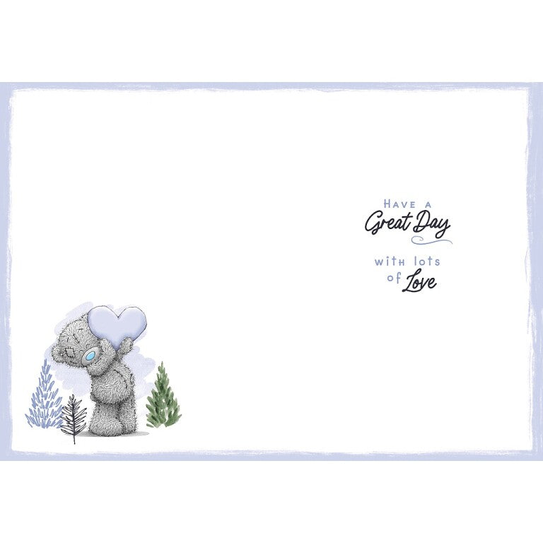 Me to You Father's Day Card, Tatty Teddy Bear Making Heart Shape 5 x 7