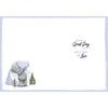 Me to You Father's Day Card, Tatty Teddy Bear Making Heart Shape 5 x 7