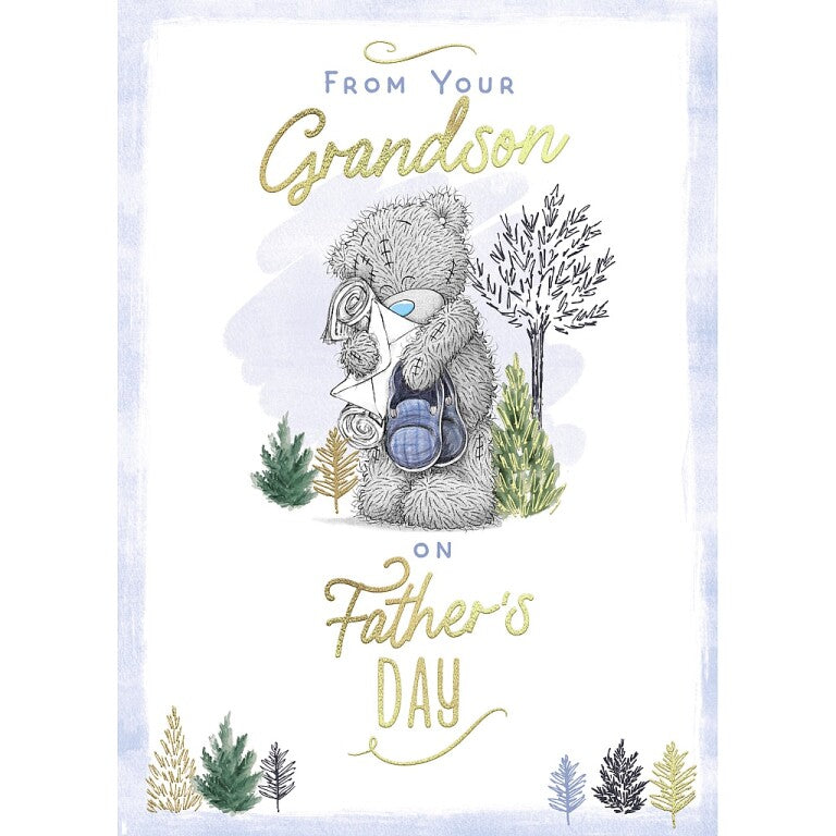 Me to You Tatty Teddy Father's Day Card From Your Grandson 5x7