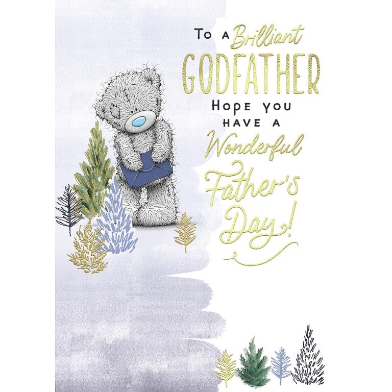 Me to You Tatty Teddy 'Brilliant Godfather' Father's Day Card 5x7