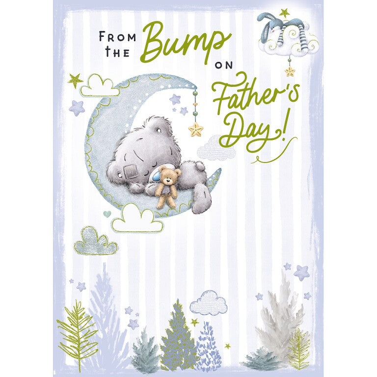 Me to You Tiny Tatty Teddy Daddy-To-Be Father's Day Card 'From the Bump' 5x7