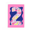 Fun Birthday Card For Girl's 2nd Birthday, Birthday Card With Die-cut Detail And Neon Colours - Doodle Greeting Card by Hotchpotch London Size 5 x 7 inches