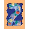 Fun Birthday Card For Boy's 2nd Birthday, Birthday Card With Die-cut Detail And Neon Colours - Doodle Greeting Card by Hotchpotch London Size 5 x 7 inches