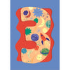 Fun Birthday Card For Boy's 3rd Birthday, Birthday Card With Die-cut Detail And Neon Colours - Doodle Greeting Card by Hotchpotch London Size 5 x 7 inches