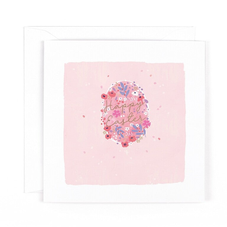 Hotchpotch Easter Card, Easter Egg With Ditsy Florals