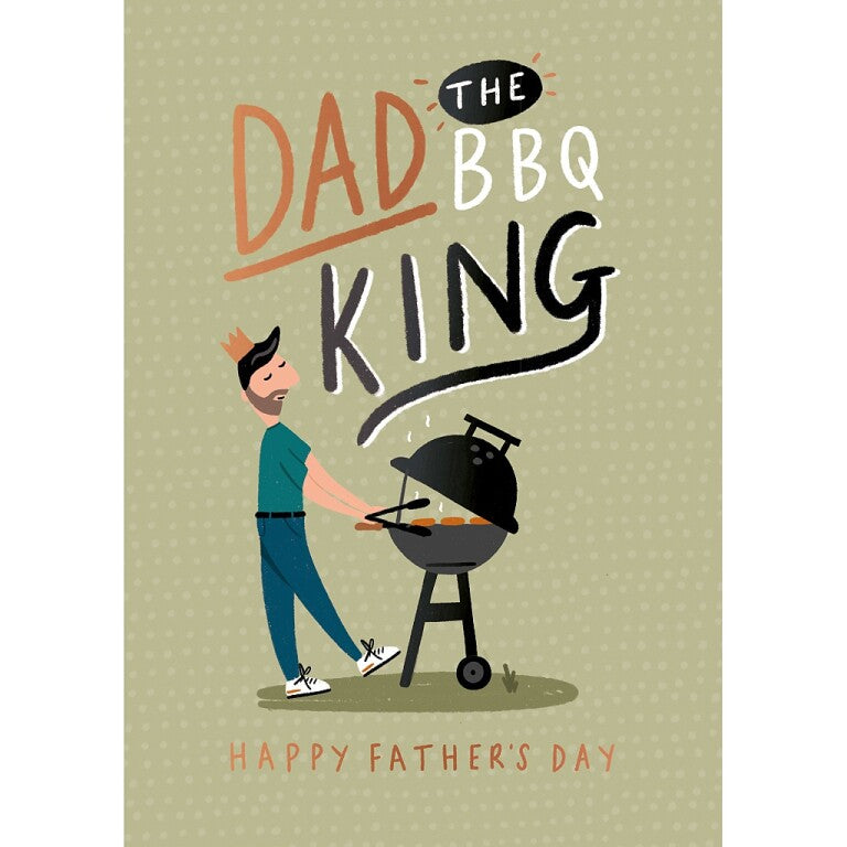 Hotchpotch Father's Day Card For Dad, Barbecue Theme 5x7 inches