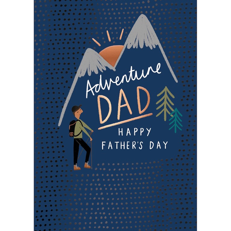 Hotchpotch Father's Day Card For Dad Adventure Theme 5x7 inches