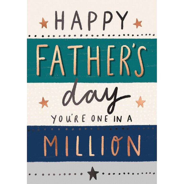 Hotchpotch Father's Day Card For A One In A Million Dad  5x7 inches
