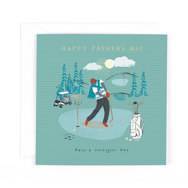 Hotchpotch Father's Day Card For Dad Golf Themed  5x7 inches