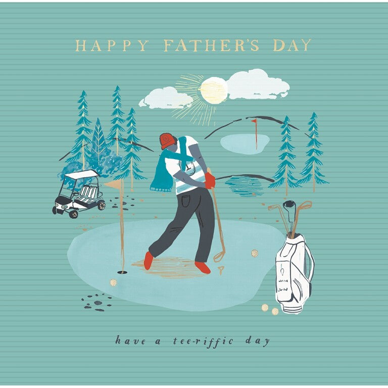 Hotchpotch Father's Day Card For Dad Golf Themed  5x7 inches