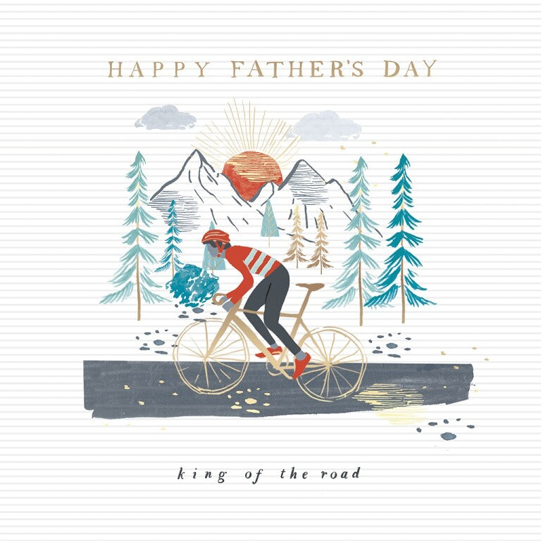 Hotchpotch Father's Day Card For Dad Cycling Themed  5x7 inches
