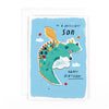 Cute Dragon Pop-Up Birthday Card For A Brilliant Son - Playground Collection By Hotchpotch London Size 5 x 7 inches