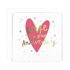 Luxury Foiled Anniversary Card For Your Wife - Parasol Greeting Card by Hotchpotch London Size 6 x 6 inches