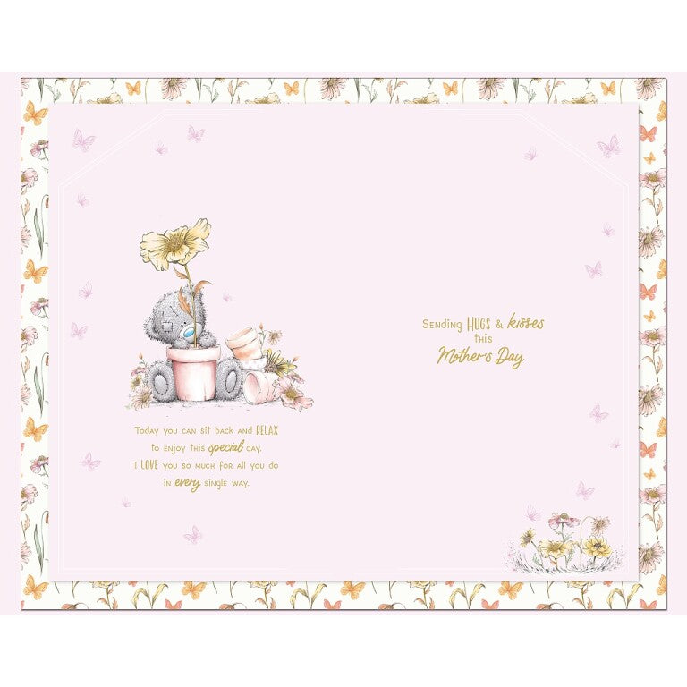 Me to You Tatty Teddy Luxury Hand Made Mother's Day Card 7 x 11 inches - Official Collection