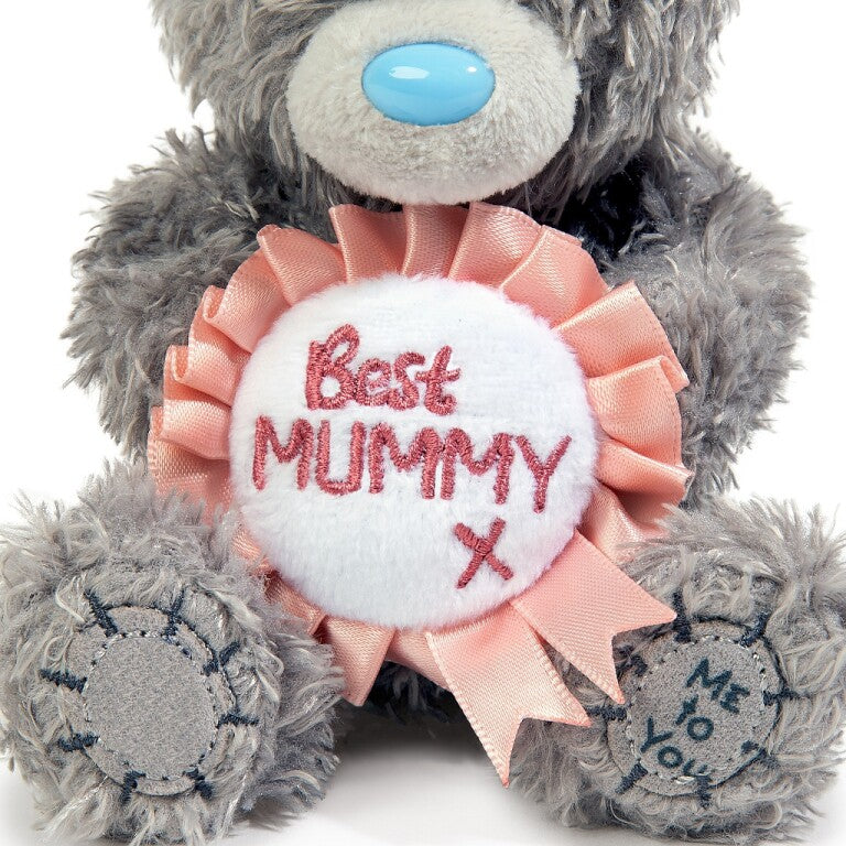 Me to You Tatty Teddy Bear Holding 'Best Mummy' Rosette