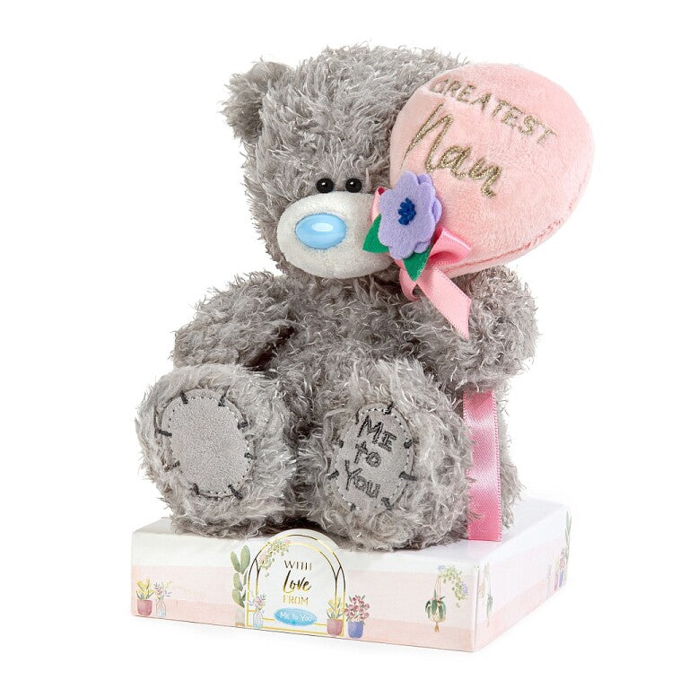 Me to You Tatty Teddy 'Greatest Nan' Plush Bear On Gift Plinth 15cm