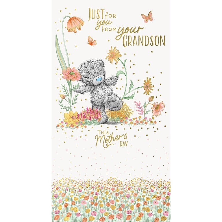 Me to You Tatty Teddy Mother's Day Card From Grandson 5 x 9