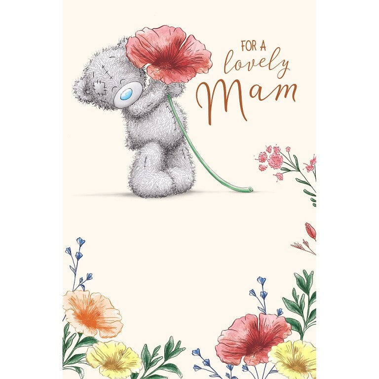 Me to You Mother's Day Mam Bear Holding Large Flower