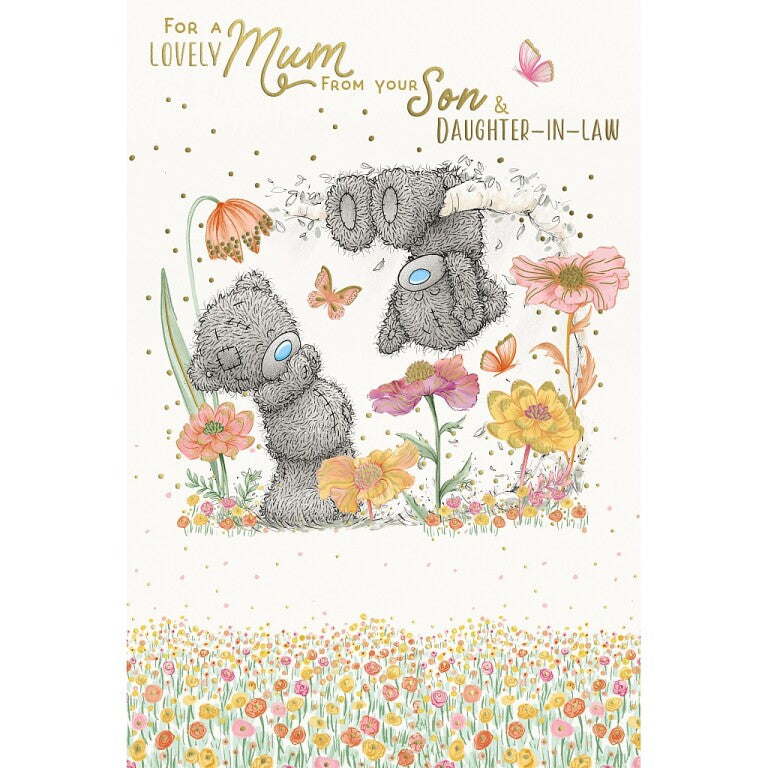 Me to You Tatty Teddy Mother's Day Card From Son And Daughter-In-Law 6 x 9